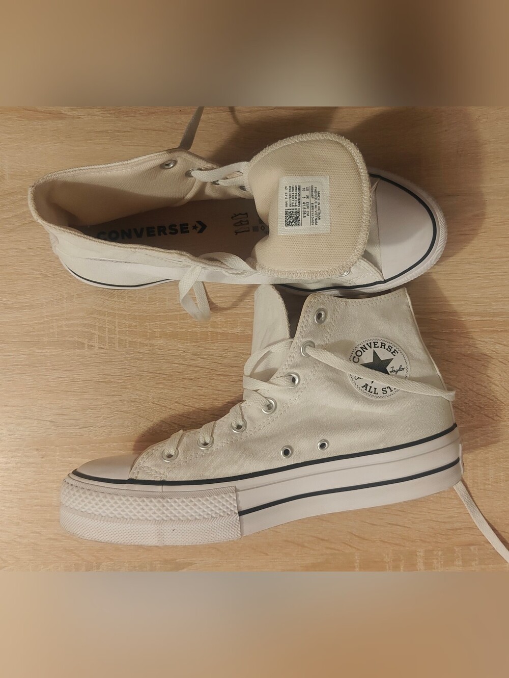 Converse Chuck Taylor All Star Lift Platform High Top White Size 10 - Picture 4 of 12